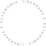 Liberdade e autonomia - em formato de círculo